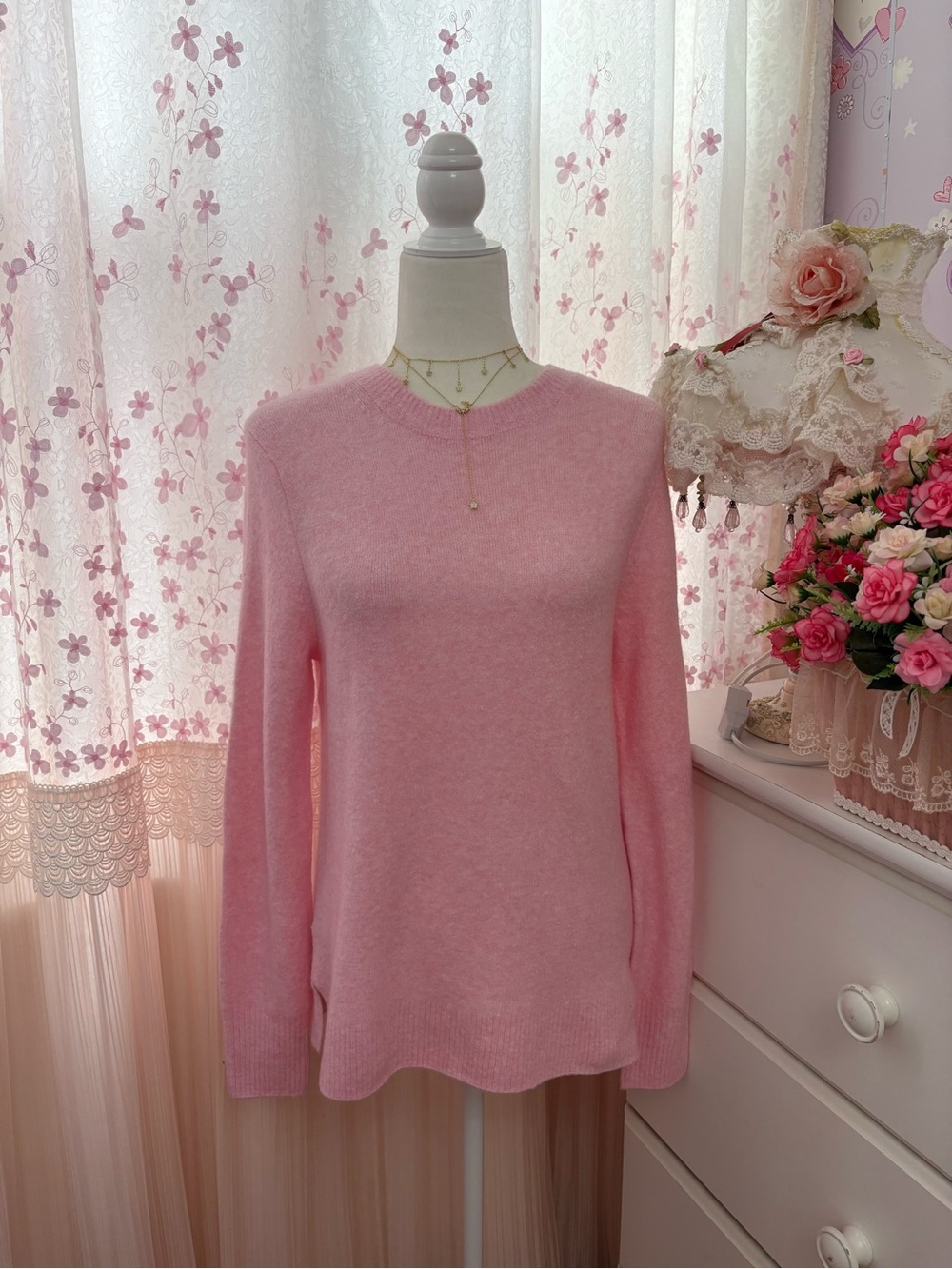J.Crew Pink Crewneck Sweater